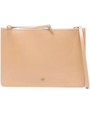 By Malene Birger Aya Leather Clutch Bag - Natural