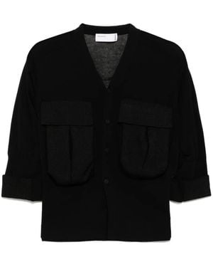Toga Button-Up Cardigan - Black