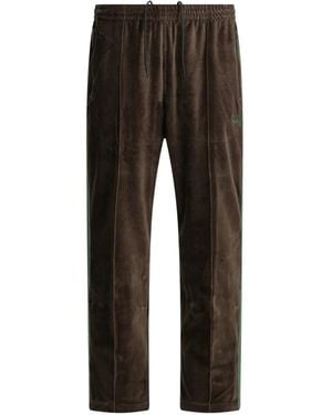 Needles Pantalones De Chándal Con Logo - Negro