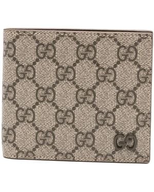 Gucci Portemonnaie Aus Gg Supreme Canvas - Braun