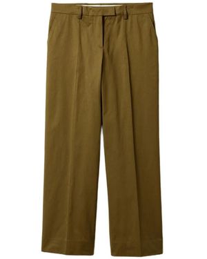 Miu Miu Cotton Satin Pants - Green