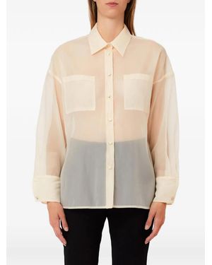 Liu Jo Semi-Sheer Shirt - Natural