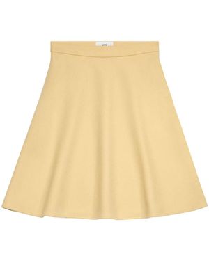 Ami Paris A-Line Skirt - Natural