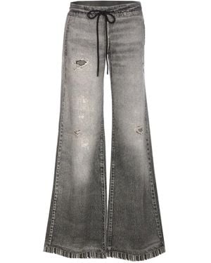 DIESEL D-ainty Distressed Elasticated-waist Jeans - Grey