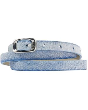 Paloma Wool Greta Square-Buckle Belt - Blue