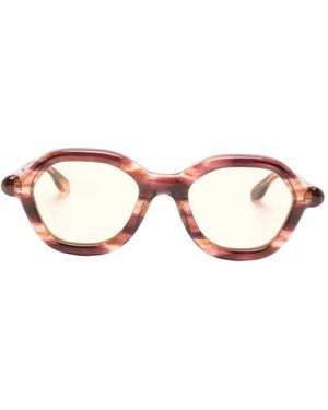Paloceras Geometric-Frame Tinted Sunglasses - Red