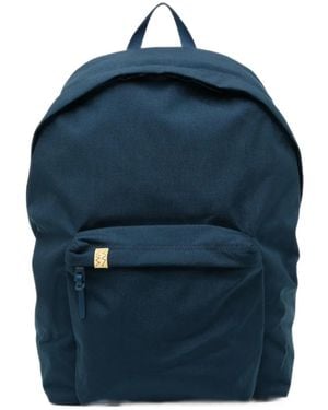 Visvim Logo-Patch Backpack - Blue