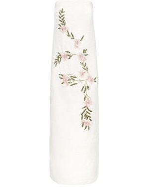 STAUD Casey Floral-Embroidered Dress - White
