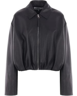 Loewe Gedrapeerde Jas - Zwart