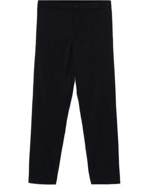 Moncler Wool-Blend Trousers - Blue