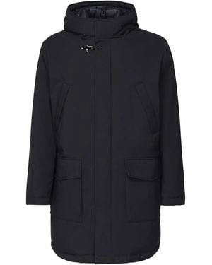 Fay Padded Hooded Coat - Blue
