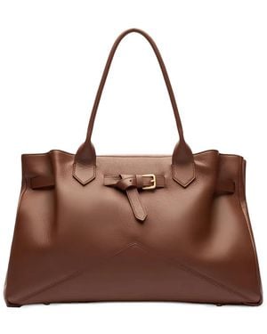 Ballantyne Kate 990 Buckle Strap Tote Bag - Brown