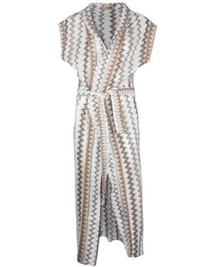 PHO® Firenze Zigzag Kimono Dress - White