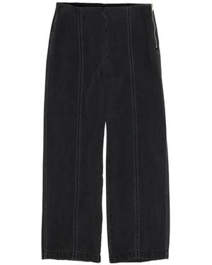 Bimba Y Lola Straight-Leg Trousers - Black