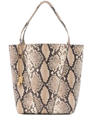 Chloé Borsa A Secchiello Con Effetto Serpente - Bianco