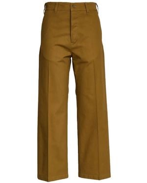 Department 5 Button Straight-Leg Trousers - Natural