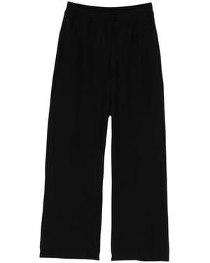 Thom Krom Drawstring Wide-Leg Trousers - Black