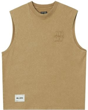 Izzue Logo-Patch Graphic-Print T-Shirt - Natural