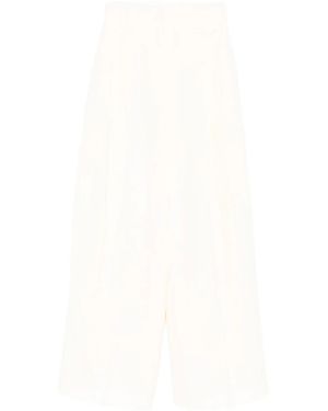 Jil Sander Concealed Fastening Trousers - White