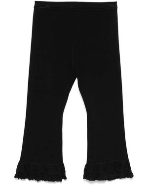 Sandro Pantaloni Con Ruches - Nero