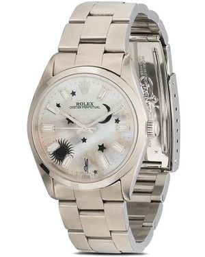 Jacquie Aiche Montre Rolex Oyster Perpetual (Customisée) - Métallisé