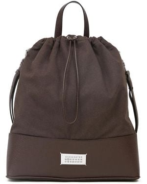 Maison Margiela Medium 5Ac Leather Backpack - Brown