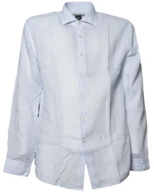 XE Long-Sleeve Spread-Collar Shirt - Blue