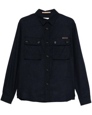 Paolo Pecora Double-Pocket Button-Down Shirt - Blue