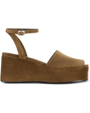 12 STOREEZ Fonda Platform Sandals - Brown