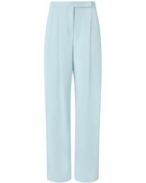 Pinko Elegant Wide-leg Pants With Darts - Blue