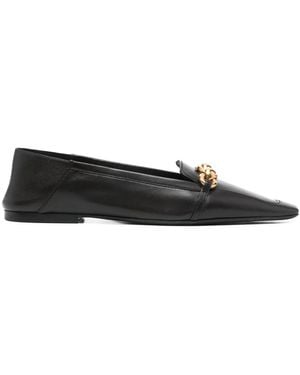 Saint Laurent Chain-Link Loafers - Black