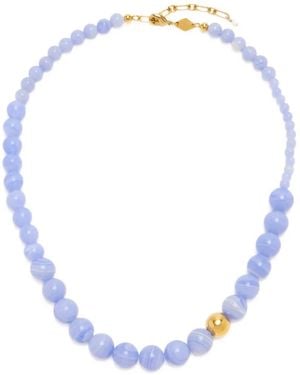 Anni Lu Collana Float Con Perline - Blu