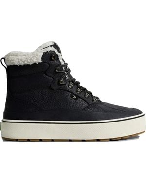 CARIUMA Ibira Lace-Up Shearling-Lined Boots - Black