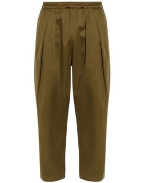 Maison Margiela Pleated Loose-Fit Trousers - Green