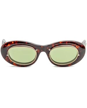 Matsuda Oval-Frame Sunglasses - Green