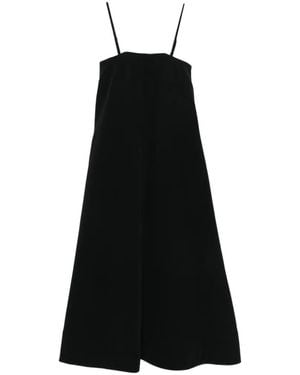 JOSEPH Banna Spaghetti-Strap Midi Dress - Black