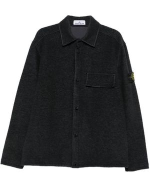 Stone Island 1200034 Micro Buckle Overshirt - Black