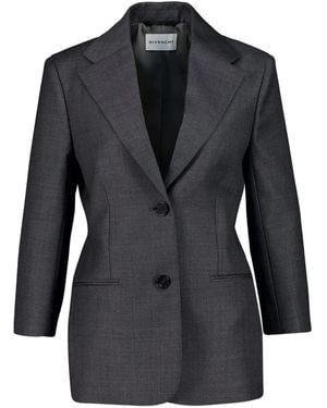 Givenchy Single-Breasted Two-Button Jacket - Black