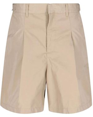 Entire studios Pleated Cargo Shorts - Natural