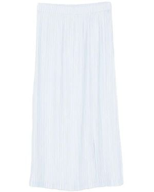 GONGDID DESIGN Pleated Midi Skirt - White