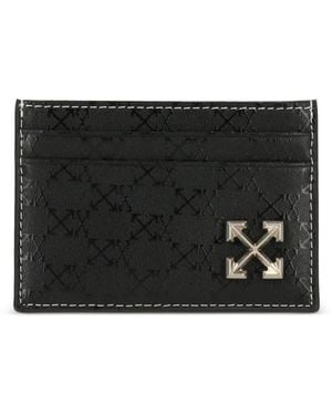 Off-White c/o Virgil Abloh Kartenetui Mit Monogrammmuster - Schwarz