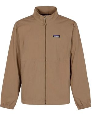 Patagonia 'S Nomader Zip-Up Logo-Patch Jacket - Brown
