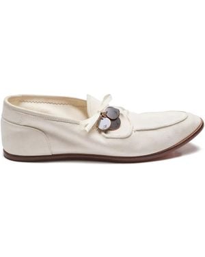 Suicoke Loafer Mit Münzapplikation - Weiß