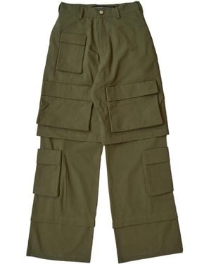 Spencer Badu Safari カーゴパンツ - グリーン