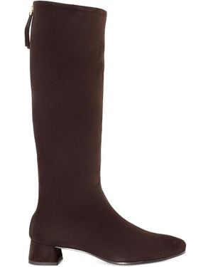 Roberto Festa 40Mm Suede Zip-Back Boots - Brown