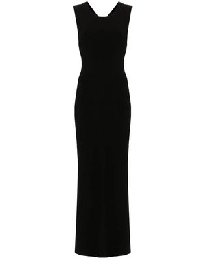 Gestuz Abito Lungo Con Spalline Incrociate - Nero