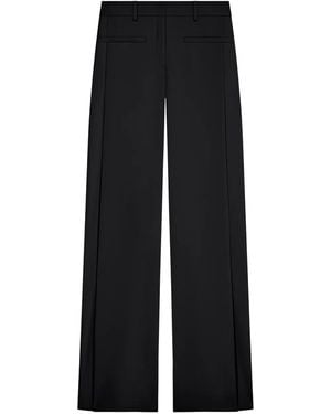 Courreges Logo Pleated Pants - Black