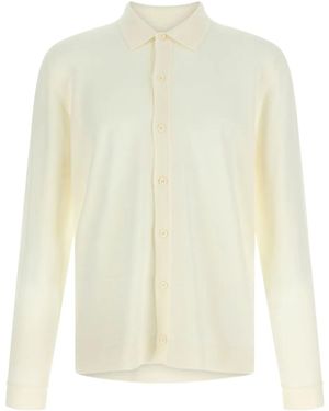 Roberto Collina Button-Fastening Knitted Shirt - White