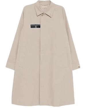 ROMEO HUNTE Logo-Patch Coat - Natural