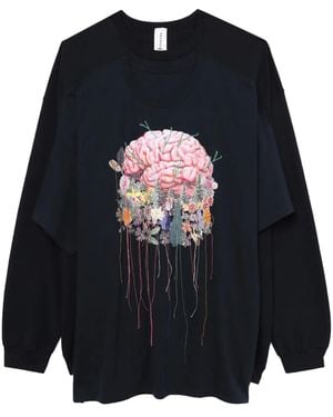 WESTFALL プリント スウェットシャツ - ブルー